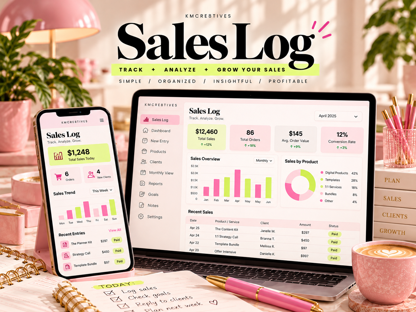 The Sales Log by KM app preview