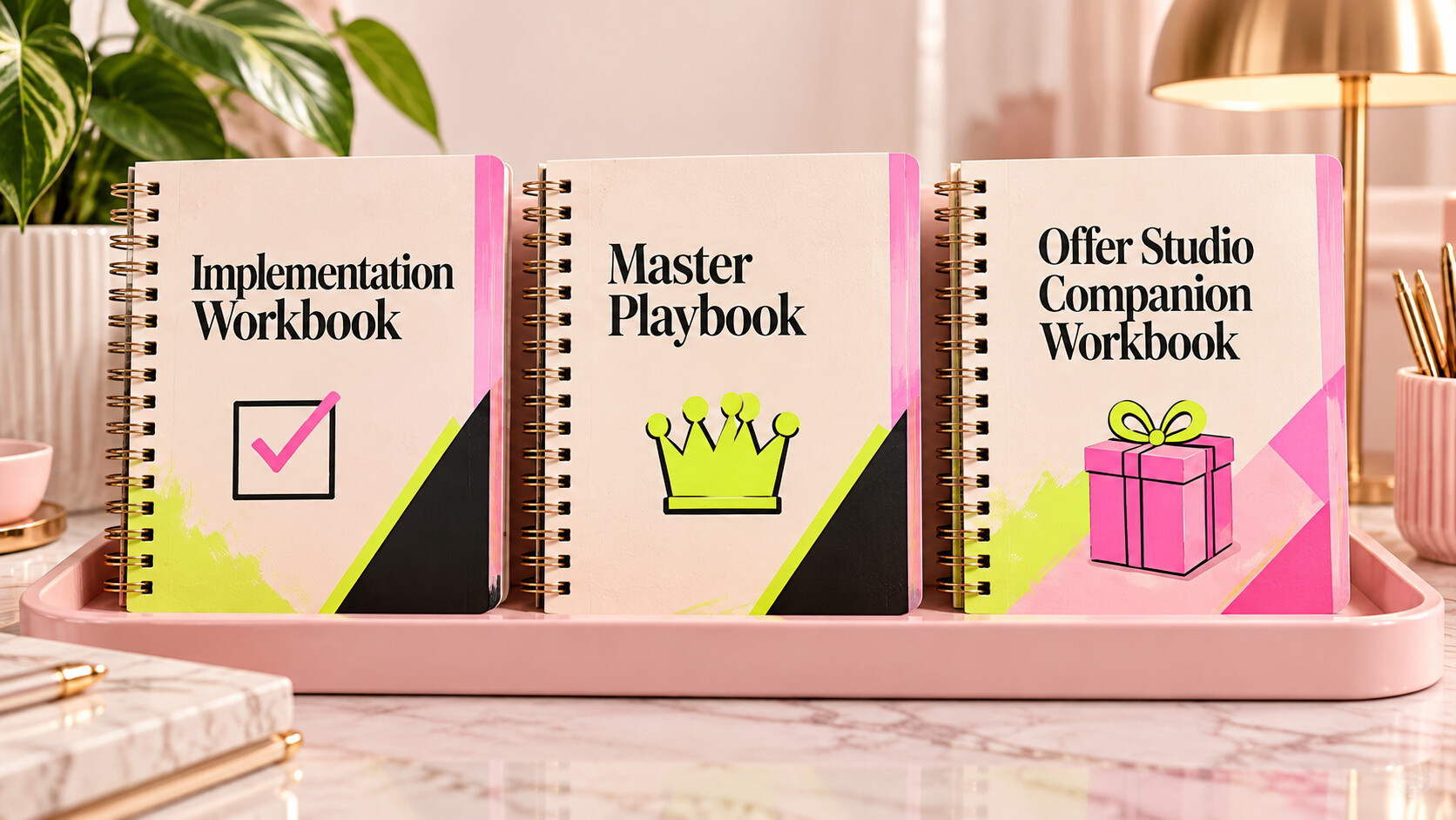 Implementation Workbook, Master Playbook and Offer Studio Companion Workbook